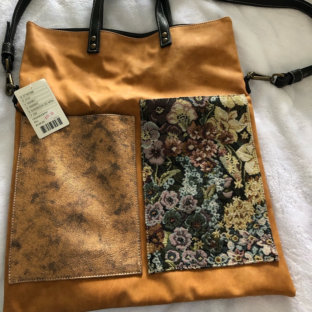 Kassiopea Anthropologie suede tote